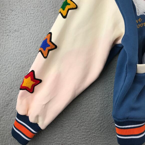 Men's New Wave Street Culture Poker Letterman Jacket Size XS - Picture 4 of 14